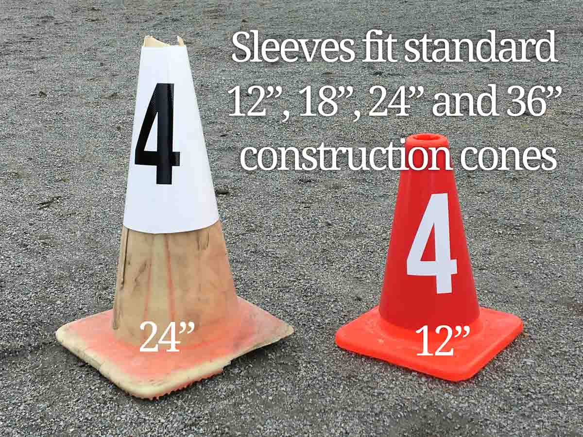 Traffic Cone Sleeves - Set of 24